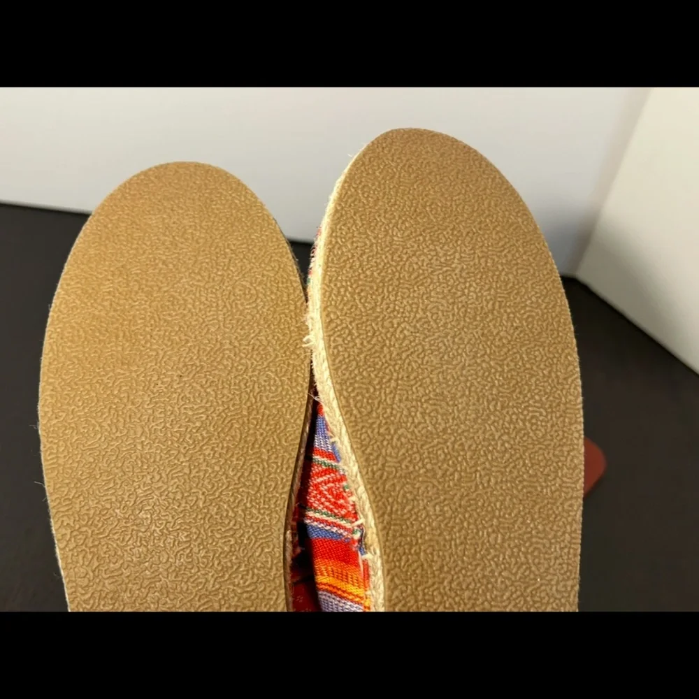 Minnetonka Pam Espadrilles Frisco Stripe Multicolor Womans 10